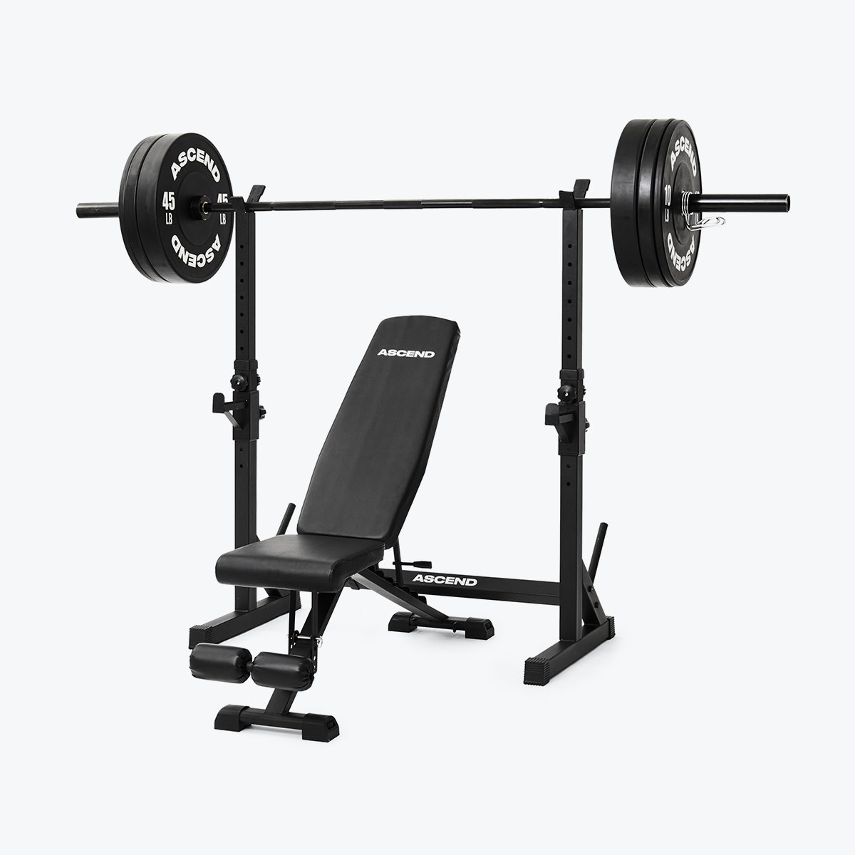 Compact bench press discount rack