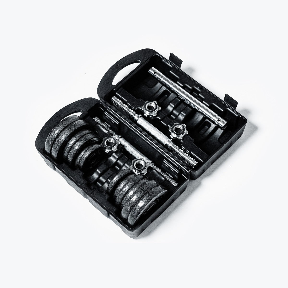 Kit d'haltères ajustable en fonte (20 kg - 44lb) avec étui