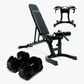 Ensemble : Haltères (10 - 90 lb) et banc ajustable
