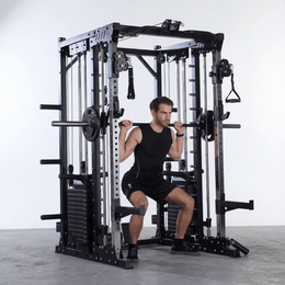 Multi-Function Smith Machine Bundles with Bumper Plates | Ascend SM-900