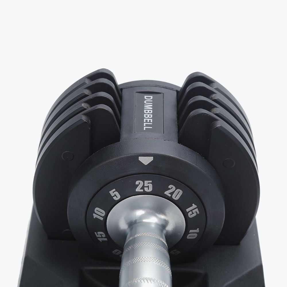 Compact Adjustable Dumbbells (5 - 25 lbs)