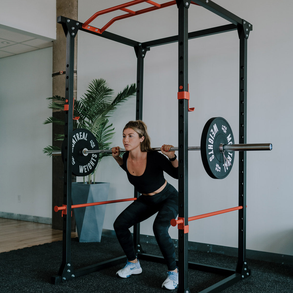 Ensembles d'entraînement olympique avec Bumper plates (Cage Ascend 1.0)