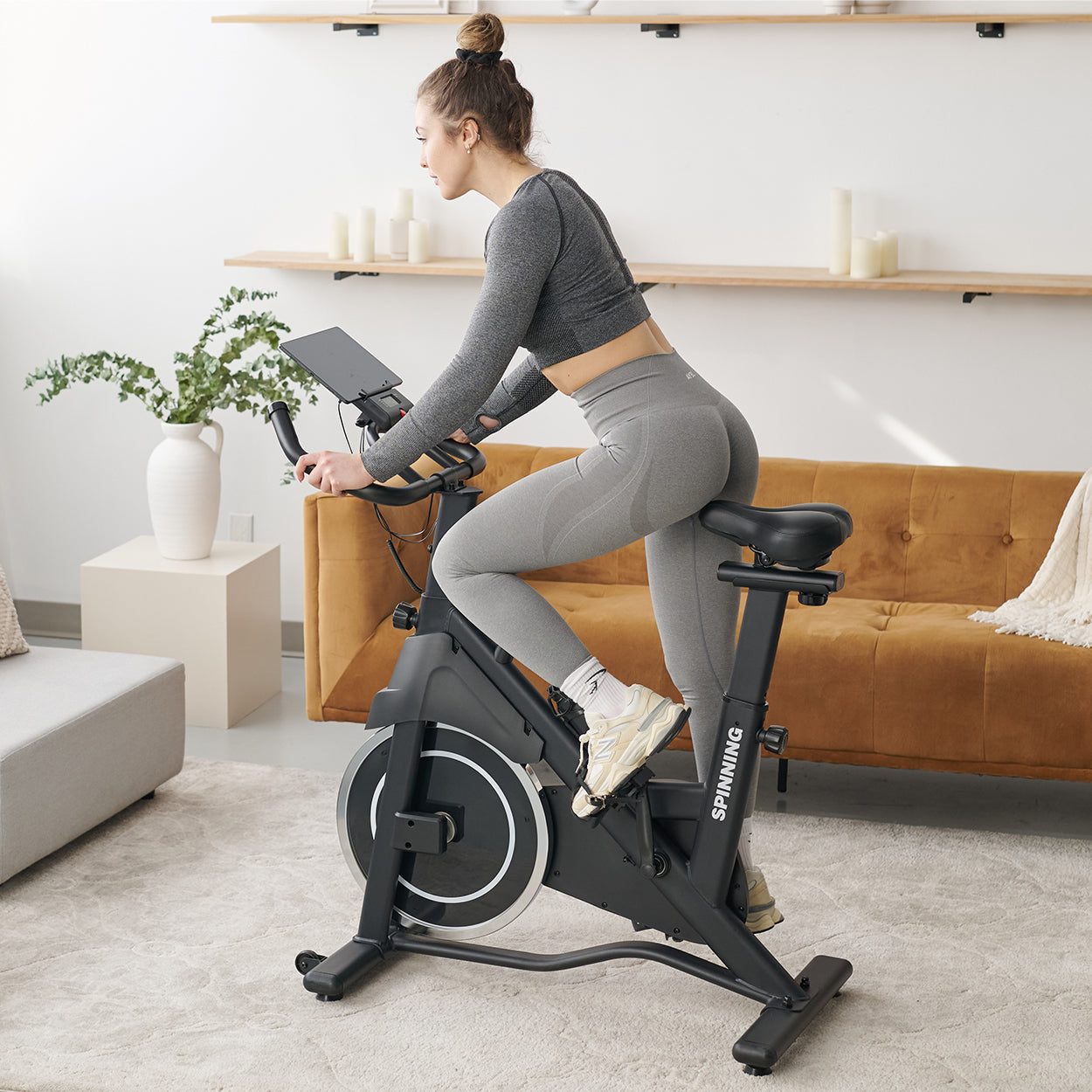 Shop Ascend S1 Spin Bike Friction Exercise Bike Montreal Weights