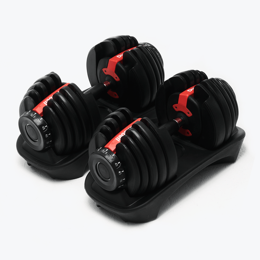 Set Of 2 Adjustable Dumbbells (5 to 52.5 lb)