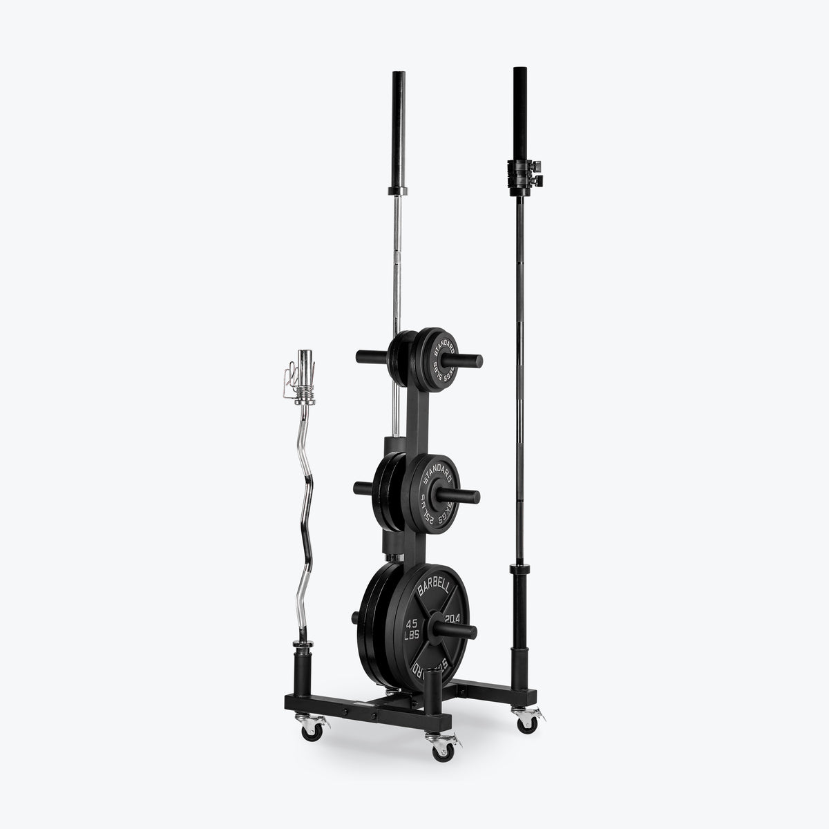 Olympic Weight Plate Tree & Barbell Rack