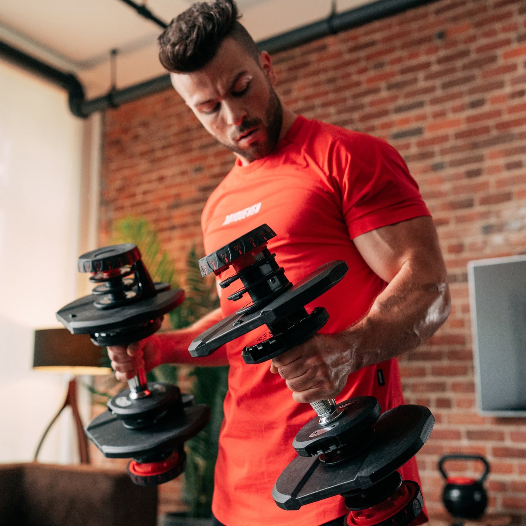 Adjustable Dumbbells (10 90 lb) Set of 2 Montreal Weights